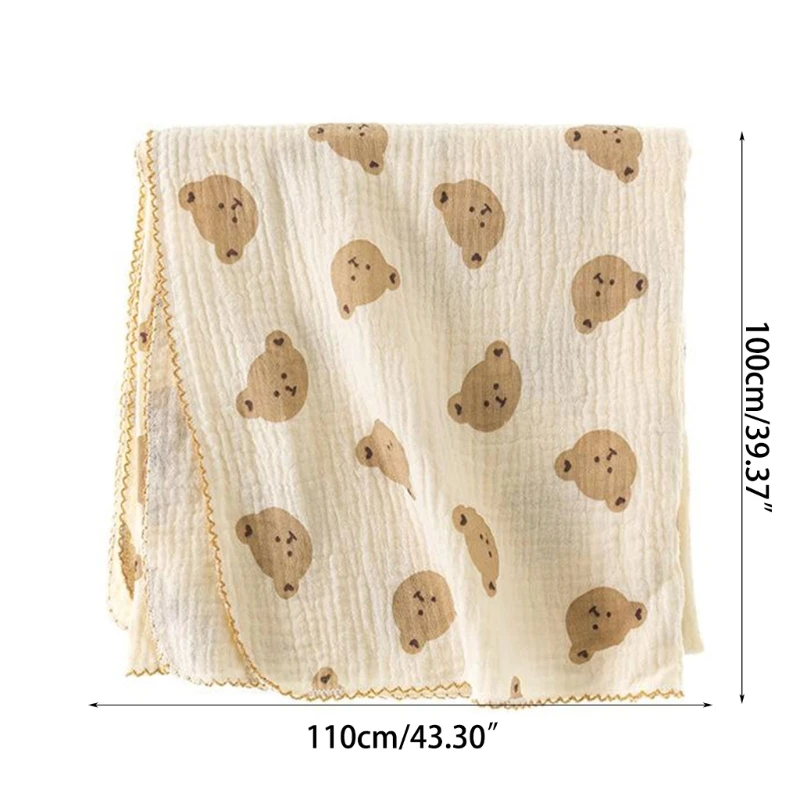 

2-layer Swaddle Blanket Cotton Muslin Blanket for Girls & Boys Baby Receiving Swaddles for Newborn & Infant Swaddling
