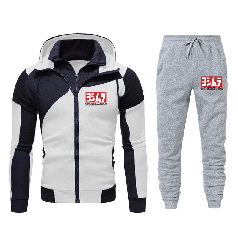 

2024 New Selling Autumn New Yoshimura Brand Printed Men Casual Style Comfortable Pure Cotton Solid Color Men Hoodie Popular Suit