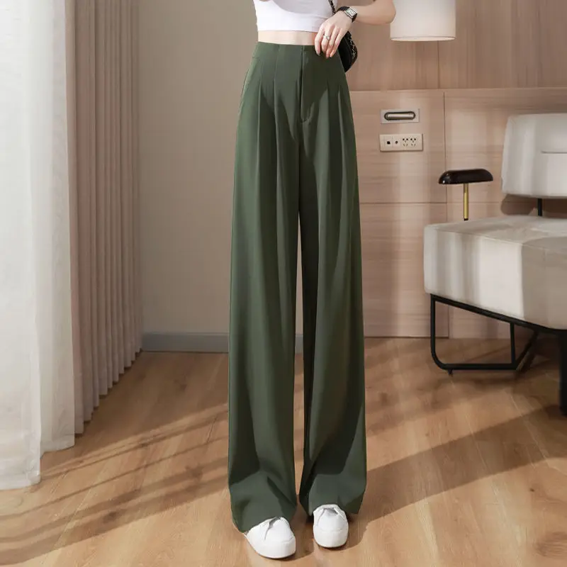 2023 New Spring Autumn Korean Style Elegant Solid Loose Long Trousers Fashion Casual High Waist Wide Leg Pants Clothing X17
2023 New Spring Autumn Korean Style Elegant Solid Loose Long Trousers Fashion Casual High Waist Wide Leg Pants Clothing X17