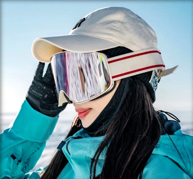 

Ski goggles Full true REVO coating glasses can wear myopia glasses double-layer anti-fog anti-wind and sand riding goggles