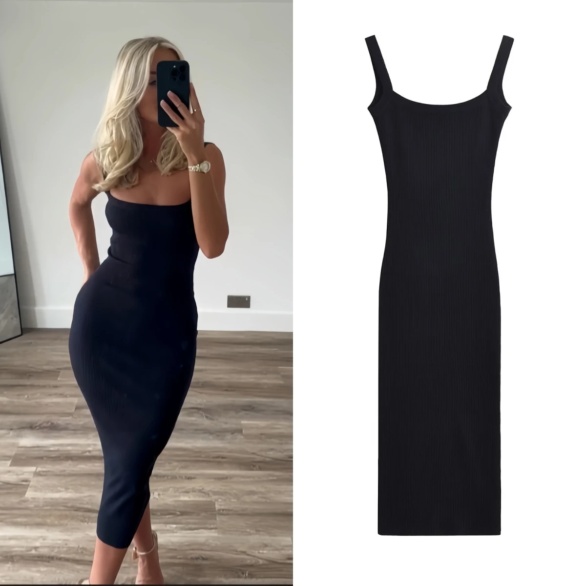 Taop&Za women's clothing 2024 summer new French temperament backless knitted slim midi dress 3646/005
Taop&Za women's clothing 2024 summer new French temperament backless knitted slim midi dress 3646/005