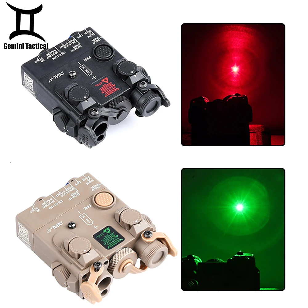 

DBAL-A2 Red Dot Sight Aiming Laser Green NO Light IR Tactical Rifle Weapon Lasers Hunting Airsoft Accessories PEQ NGAL