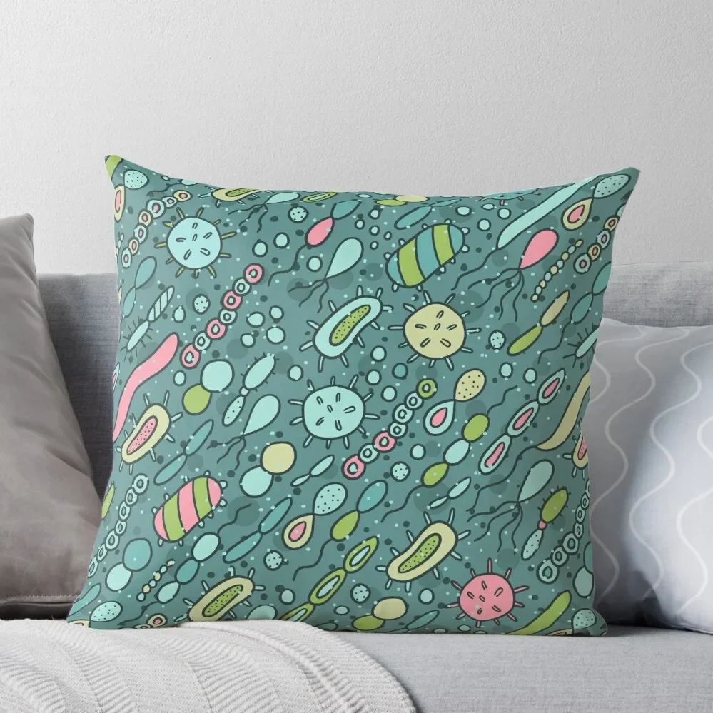 Microbes pattern. Bacteria design for biology lovers. Virus illustration. Throw Pillow Cushions For Children Cushions
Microbes pattern. Bacteria design for biology lovers. Virus illustration. Throw Pillow Cushions For Children Cushions