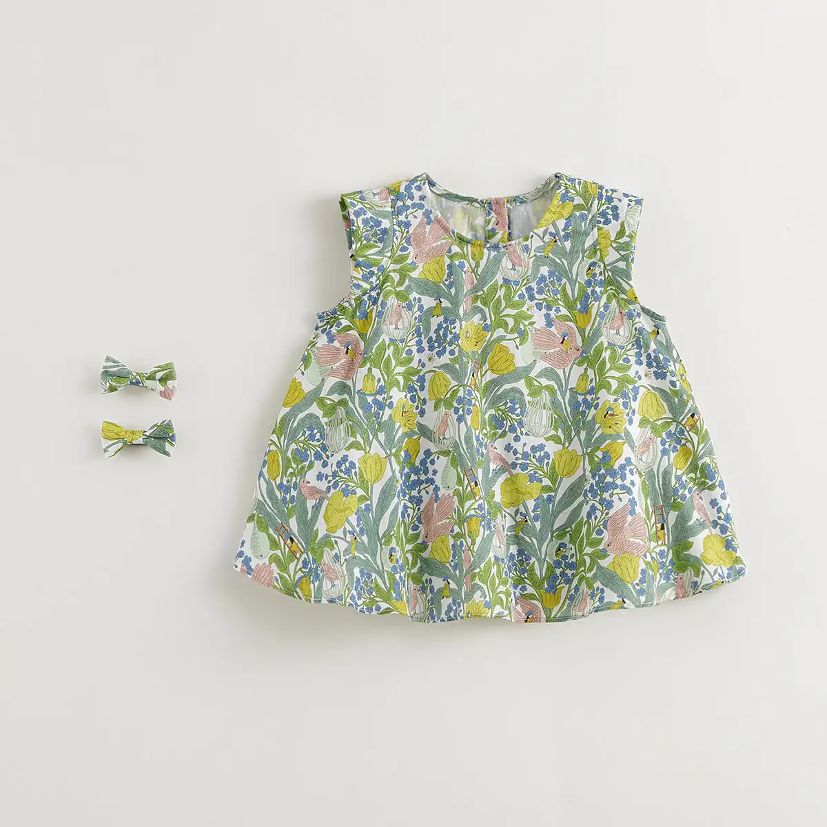 

MARC&JANIE Girls Flower Bird Fairy Shirt for Summer French Series 240371