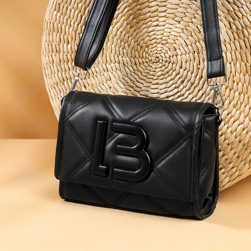 

Letters Shoulder Bags for Women Vintage Flap Lattice Thread Messenger Bag Luxury Designer Womens Handbags Solid Vintage
