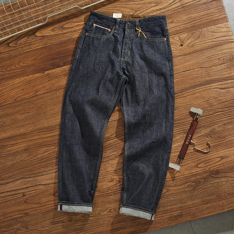 Тяжелые джинсы Selvedge, Мужская одежда, оригинальные цветные потертые ретро брюки, повседневная одежда, свободные зауженные брюки
Тяжелые джинсы Selvedge, Мужская одежда, оригинальные цветные потертые ретро брюки, повседневная одежда, свободные зауженные брюки