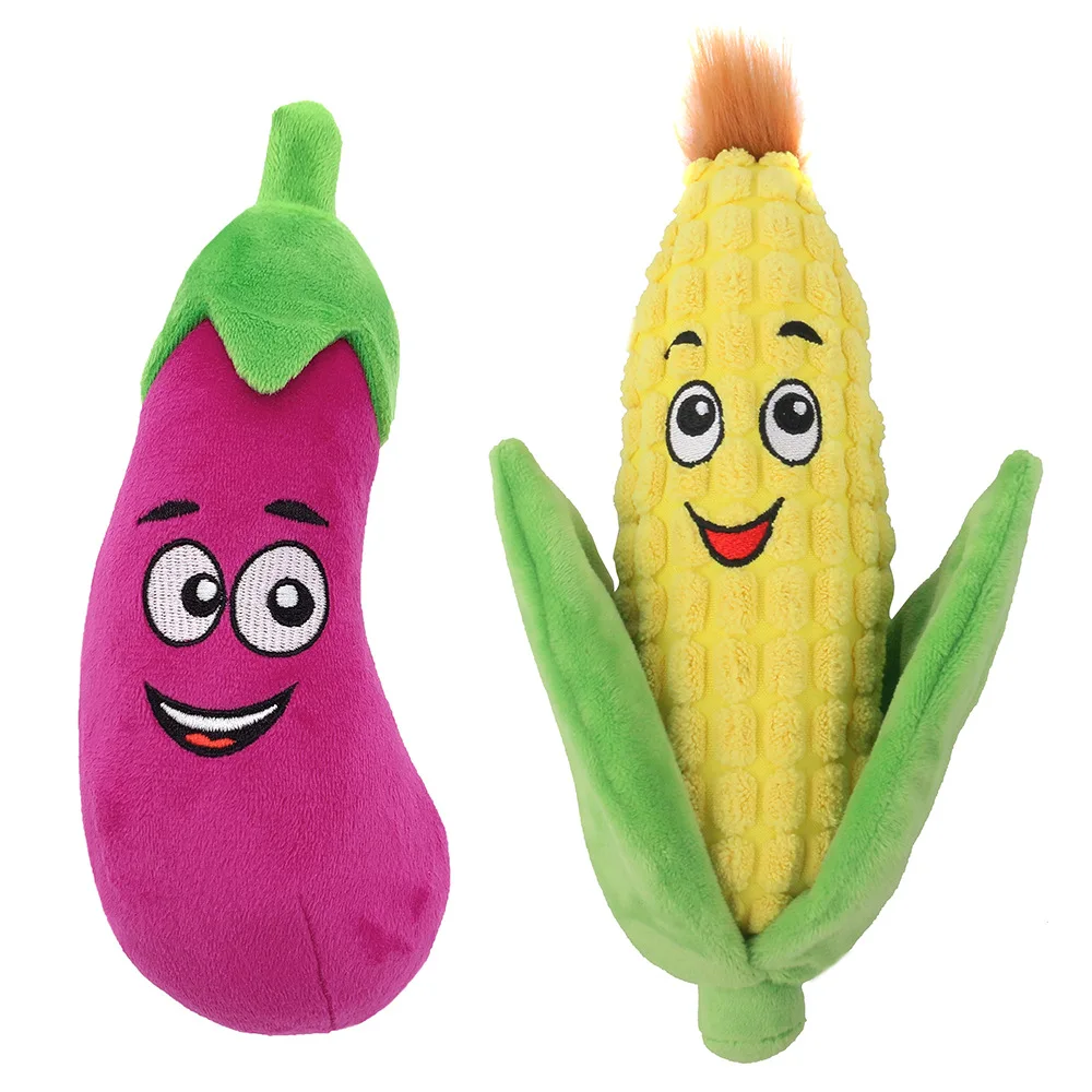 Dog Plush Toy Interesting And Lovely Stuffed Vegetable Dog Toy Squeaking Sound Eggplant Corn Pet Toy Fleece Squeak Toys
Dog Plush Toy Interesting And Lovely Stuffed Vegetable Dog Toy Squeaking Sound Eggplant Corn Pet Toy Fleece Squeak Toys