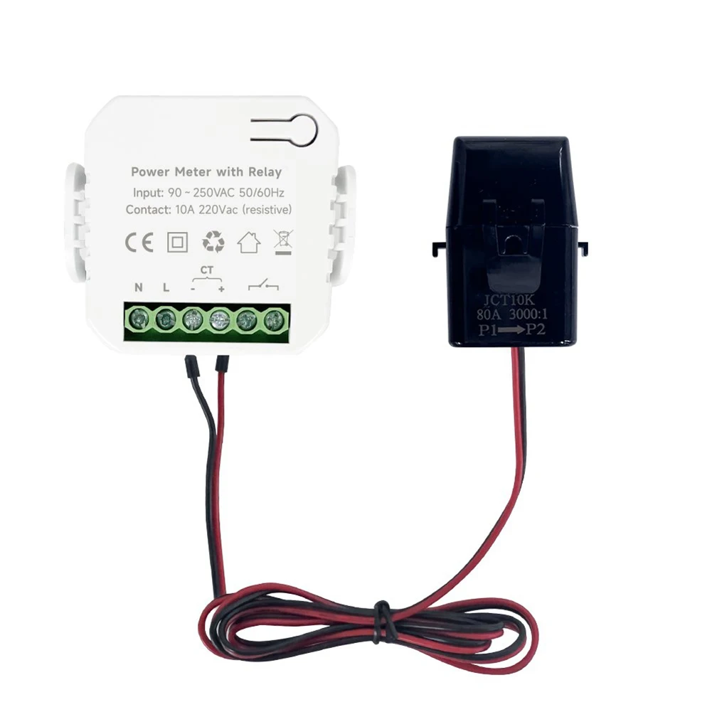Tuya Smart Life Energy Meter Real time Data Power Tracking Bidirectional Measurement Overcurrent Protection 80/120A Clamp
Tuya Smart Life Energy Meter Real time Data Power Tracking Bidirectional Measurement Overcurrent Protection 80/120A Clamp
