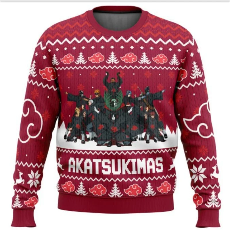 New hot selling anime round neck sweatshirt couple outfit Christmas men and women 3D digital printing
New hot selling anime round neck sweatshirt couple outfit Christmas men and women 3D digital printing