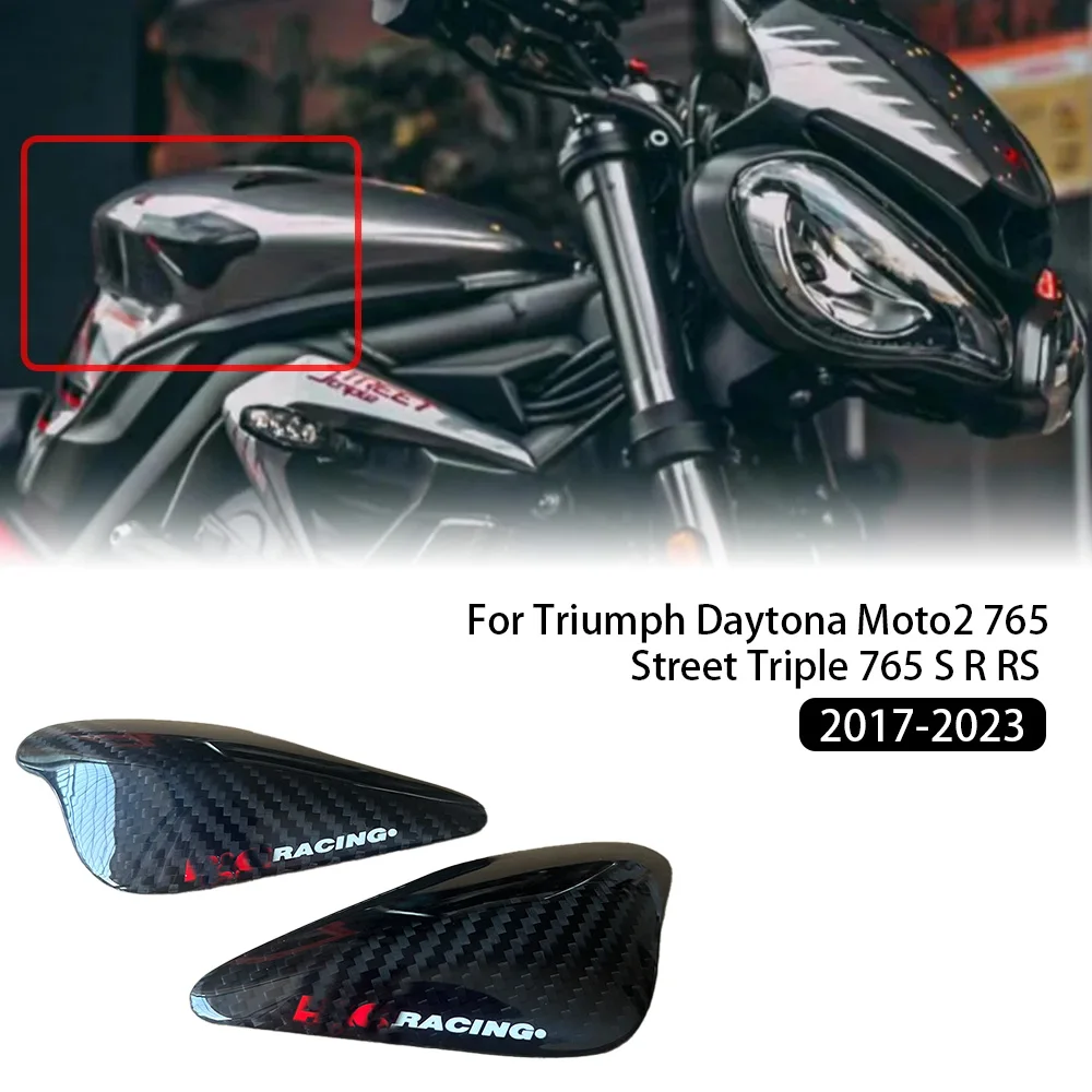 

100% Pure 3K Carbon Fiber For Triumph Daytona Moto2 765 / Street Triple 765 S R RS 2017-2023 Carbon Fibre Tank / Tail Sliders