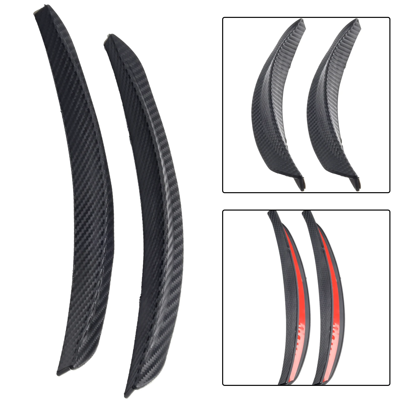 2x 25cm Fender Flare Splash Guard Arch Wheel Eyebrow Lip Strips Wheel Eyebrow Protection Carbon Fibre Accessories For Universal
2x 25cm Fender Flare Splash Guard Arch Wheel Eyebrow Lip Strips Wheel Eyebrow Protection Carbon Fibre Accessories For Universal
