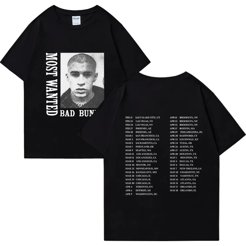 Vintage Bad Bunny hiphop music T shirt 2024 Men Women Casual Loose Summer short sleeve t-shirts Unisex Pure Cotton popular Tops
Vintage Bad Bunny hiphop music T shirt 2024 Men Women Casual Loose Summer short sleeve t-shirts Unisex Pure Cotton popular Tops