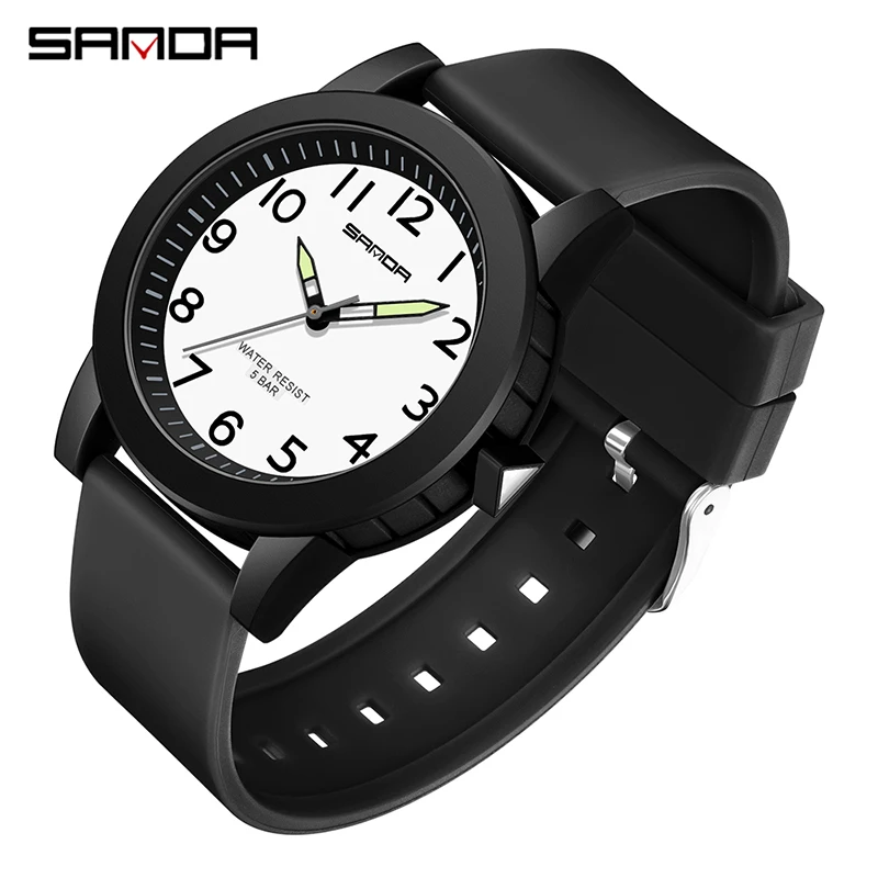 SANDA New Top Brand kids Watches Silicone Strap 50M Waterproof Student Young Mens Watch Personality Trend Quartz Watch Men Clock
SANDA New Top Brand kids Watches Silicone Strap 50M Waterproof Student Young Mens Watch Personality Trend Quartz Watch Men Clock