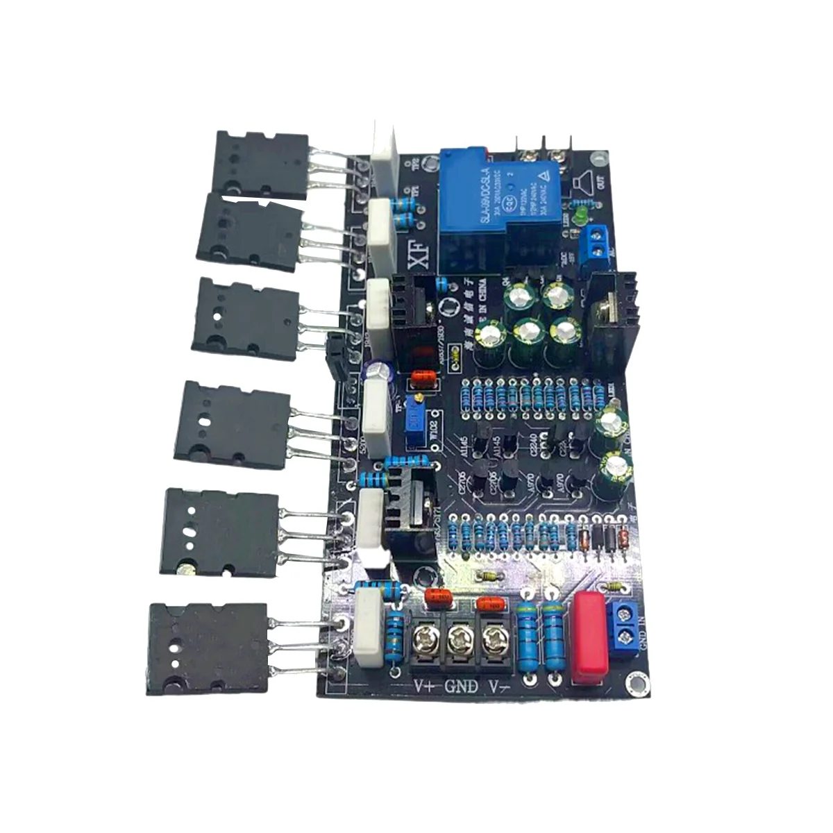 

Mono 300W Power Amplifier Board 1943+5200 High Power Rear Stage Power Amplifier Board with Speaker Protection