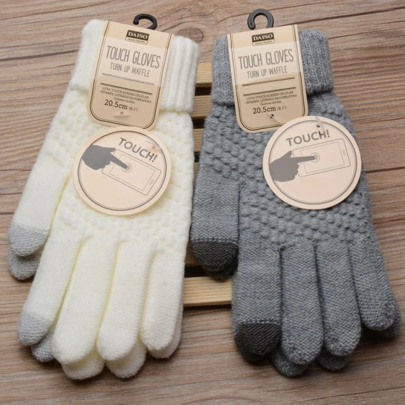 1Pair Wool Knitted Full Finger Gloves Winter Warm Touch Screen Gloves Solid Color Stretch Mittens For Women MenCycling Gloves
1Pair Wool Knitted Full Finger Gloves Winter Warm Touch Screen Gloves Solid Color Stretch Mittens For Women MenCycling Gloves