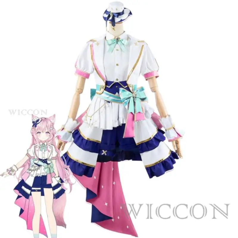 

VTuber Momosuzu Nene Inugami Korone Nekomata Okayu Usada Pekora Hololive Shirogane Noel Ookami Mio Cosplay Costume Suit Hololive