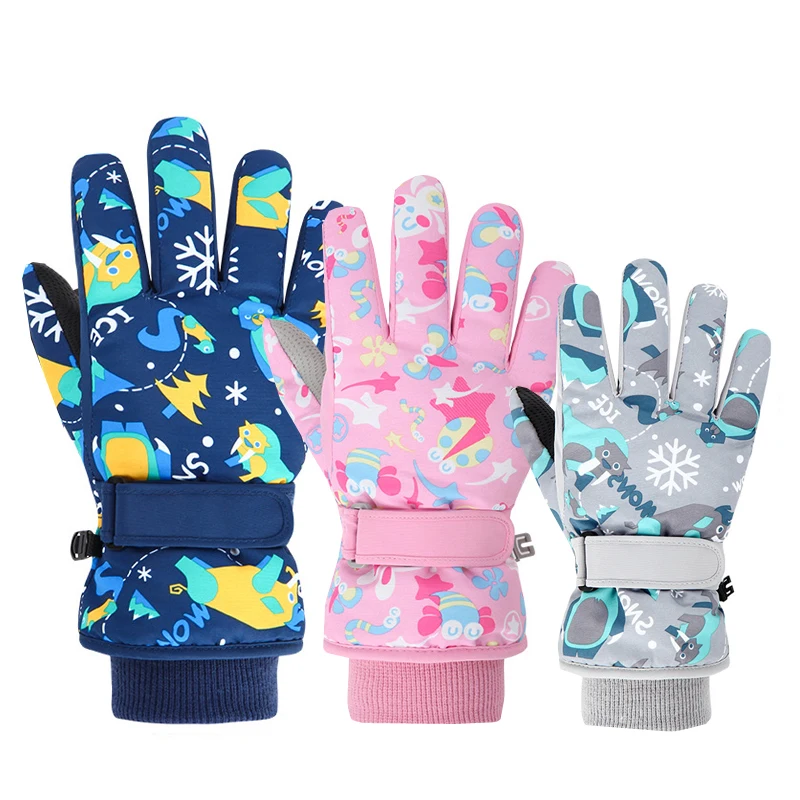 Fleece Lining Children Ski Gloves Thicken Waterproof Kids Mittens Snowboard Outdoor Snow Child Winter Gloves for Boys Girls
Fleece Lining Children Ski Gloves Thicken Waterproof Kids Mittens Snowboard Outdoor Snow Child Winter Gloves for Boys Girls