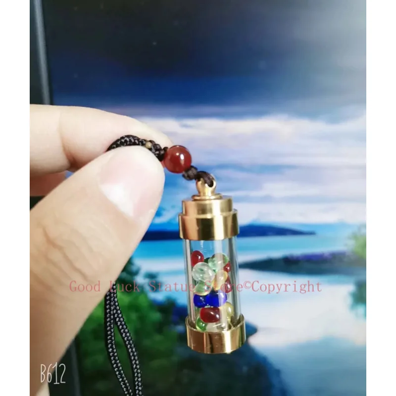 Asia Thailand TOP Geomantic master Crystal energy Lucky bottle Exorcise evil spirit Pendant Amulet all-powerful symbol talisman
Asia Thailand TOP Geomantic master Crystal energy Lucky bottle Exorcise evil spirit Pendant Amulet all-powerful symbol talisman