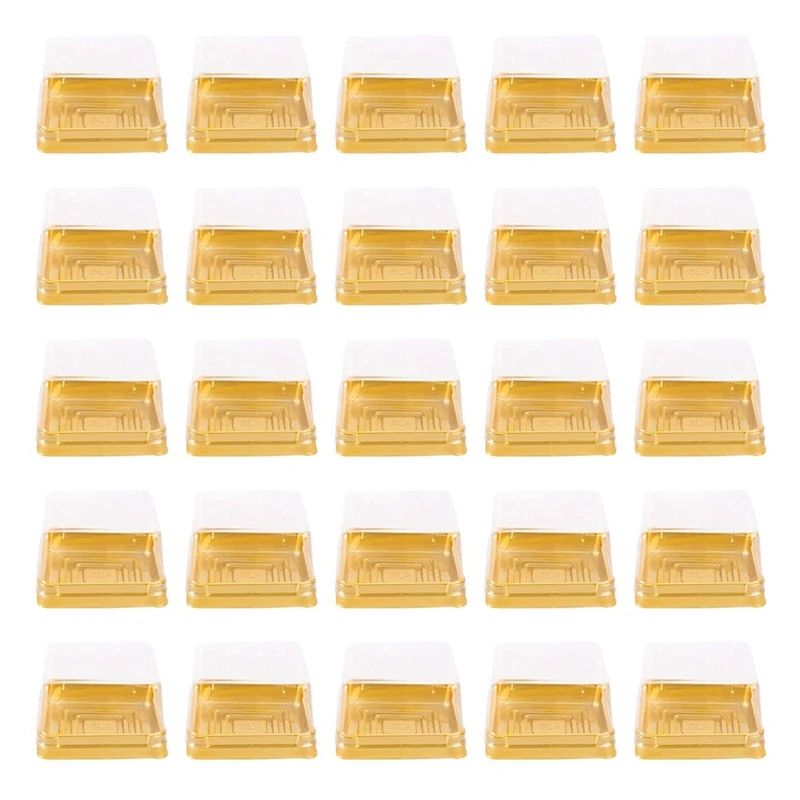 100Pcs Plastic Mini Cake Box Square Mooncake Dome Cake Boxes Golden Christmas Festival Wedding Birthday Packing Box
100Pcs Plastic Mini Cake Box Square Mooncake Dome Cake Boxes Golden Christmas Festival Wedding Birthday Packing Box