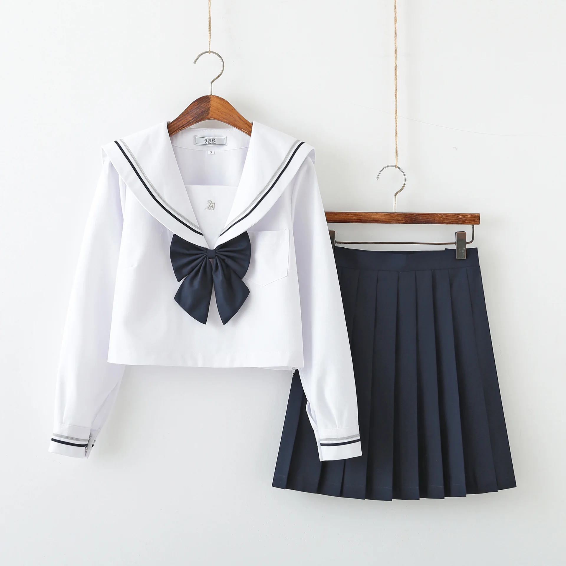 

Korean Japanese JK School Uniform Spring Basic Sailor Uniform Campus Style Soft Girl School Uniform Cosplay Short Sleeves