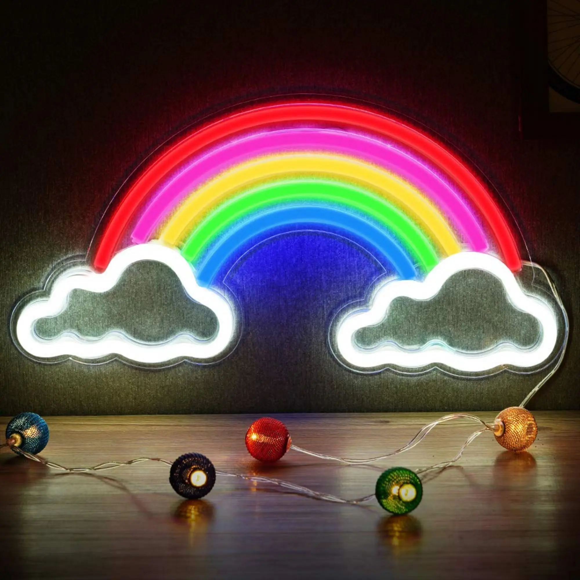

Радужная неоновая вывеска для украшения стен, неоновая светодиодная USB-вывеска для дома, спальни, гостиной, офиса, свадьбы, Дня Святого Валентина