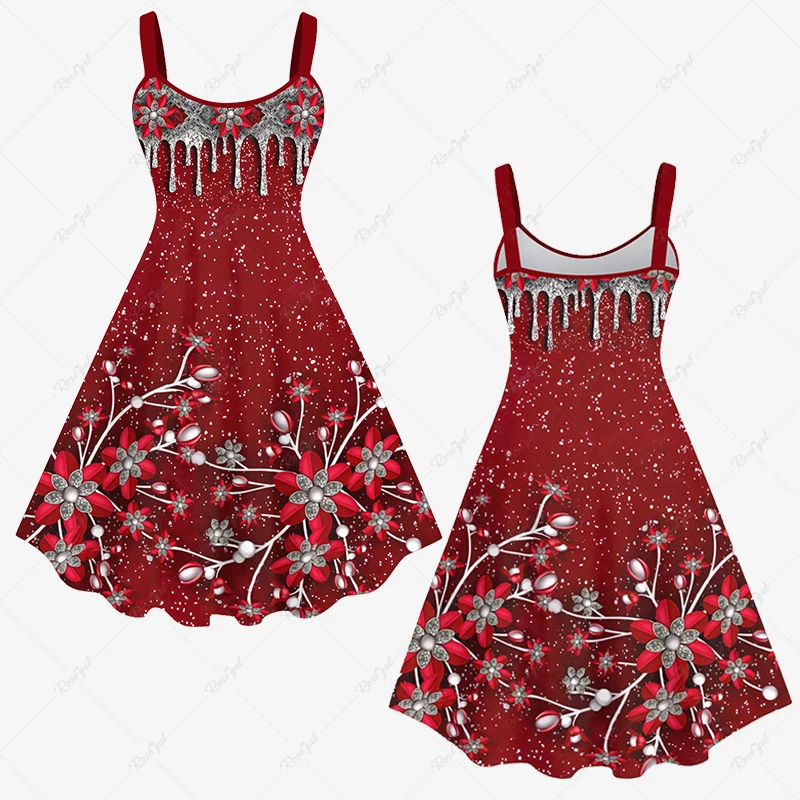 2023 New Christmas Flower Paint Drop Blobs Glitter 3D Printed Daily Casual Festival Vacation Sleeveless Sling Tank Dress XS-6X
2023 New Christmas Flower Paint Drop Blobs Glitter 3D Printed Daily Casual Festival Vacation Sleeveless Sling Tank Dress XS-6X