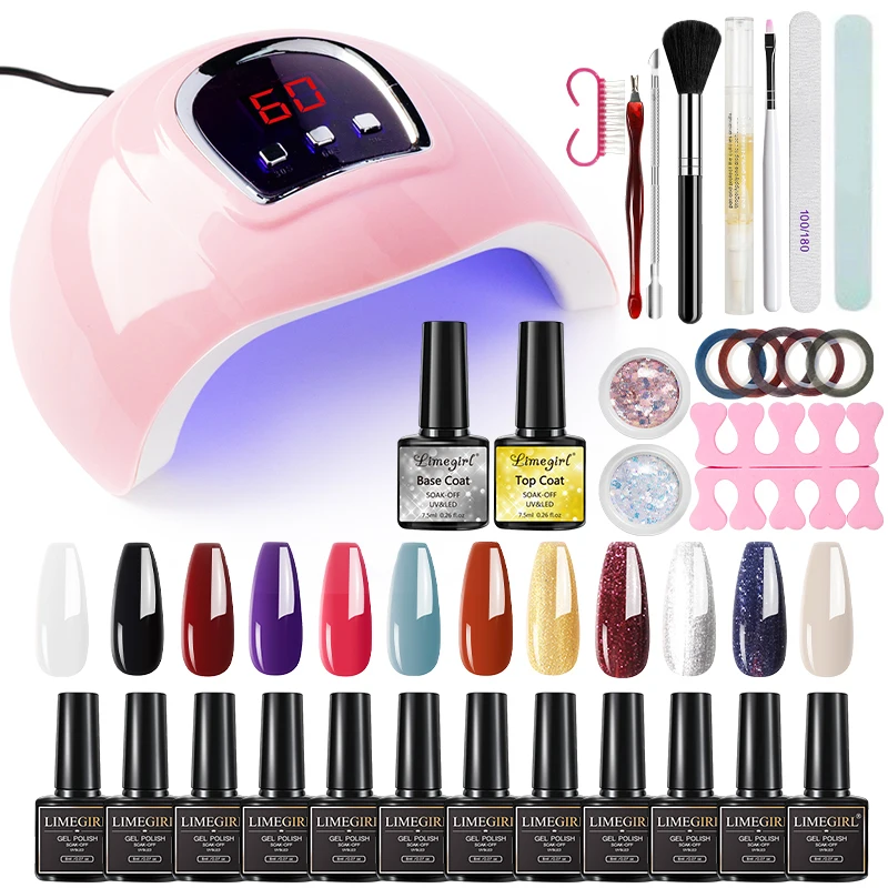 Nail Art Kit 8ml Gel Nail Polish Kit with LED Nail Lamp Semi-Permanent UV Varnish Soaking Gel Polish Nail Polish Kit Base Coat
Nail Art Kit 8ml Gel Nail Polish Kit with LED Nail Lamp Semi-Permanent UV Varnish Soaking Gel Polish Nail Polish Kit Base Coat