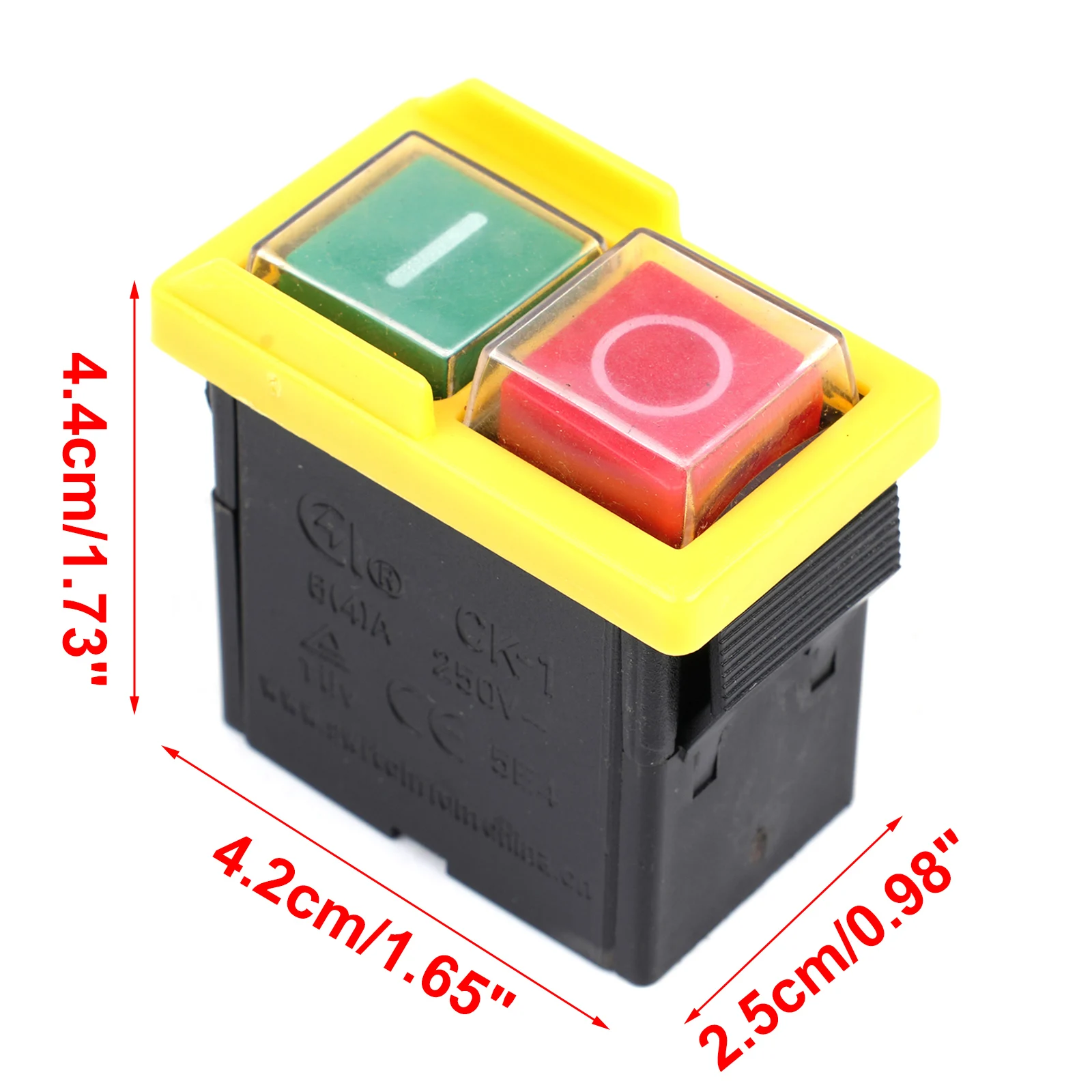Safety Switch Waterproof Magnetic Push Button Safety Switch for Machine Saw Cutter Drill On Off (5E4 cycles IP54)
Safety Switch Waterproof Magnetic Push Button Safety Switch for Machine Saw Cutter Drill On Off (5E4 cycles IP54)