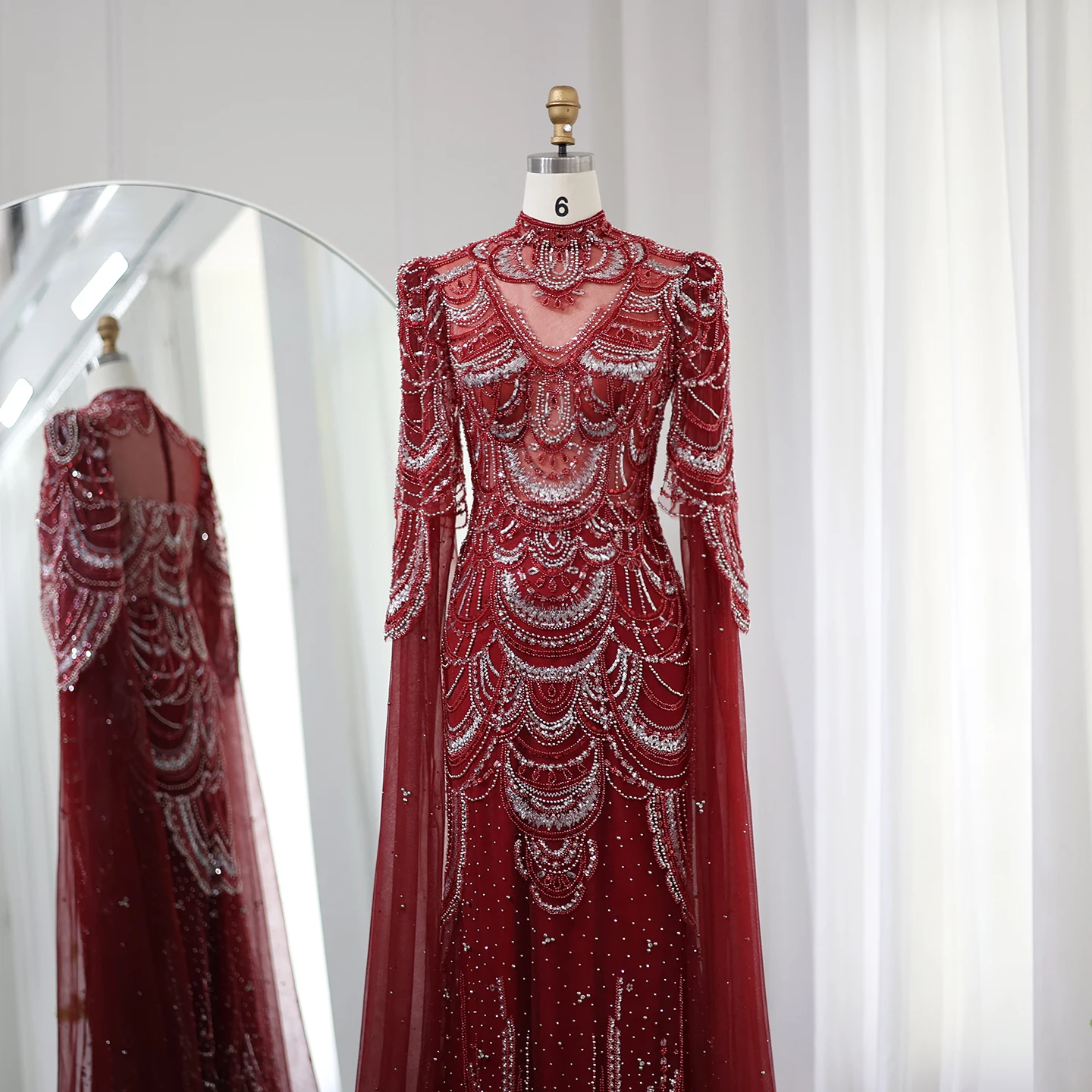 Green Luxury Dubai Mermaid Evening Dresses with Cape Sleeves Arabic Muslim Women Wedding Party Gowns Plus Size 19 Mallzona S55b105ffcef446d1bc85dbfb908d5b47L Green Luxury Dubai Mermaid Evening Dresses with Cape Sleeves Arabic Muslim Women Wedding Party Gowns Plus Size Mallzona