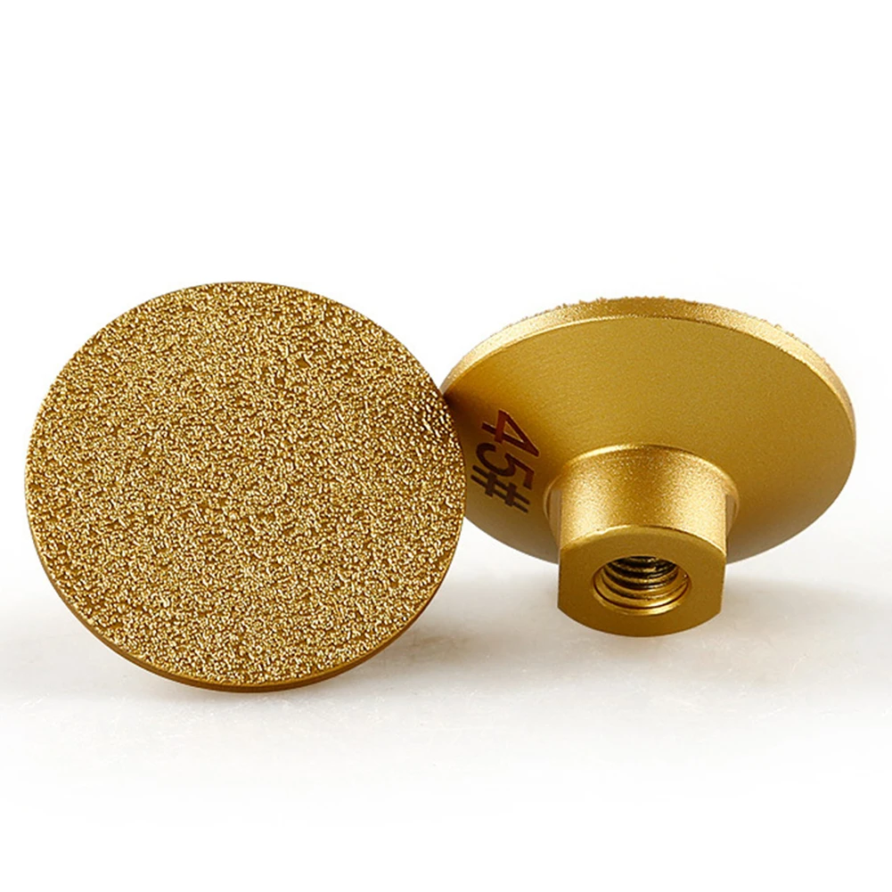 1pc 2 Inch 50mm Dry Vacuum Brazed Diamond Grinding Wheel M10 Thread Edge Profile Sanding Disc For Marble Granite Ceramic Glass
1pc 2 Inch 50mm Dry Vacuum Brazed Diamond Grinding Wheel M10 Thread Edge Profile Sanding Disc For Marble Granite Ceramic Glass