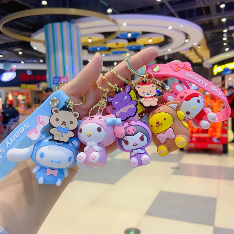 Kawaii Sanrio Keychain Hello Kitty My Melody Kuromi Cinnamoroll Cute Cartoon Bag Car Key Pendant Ornaments Jewelry Decor Gifts
Kawaii Sanrio Keychain Hello Kitty My Melody Kuromi Cinnamoroll Cute Cartoon Bag Car Key Pendant Ornaments Jewelry Decor Gifts