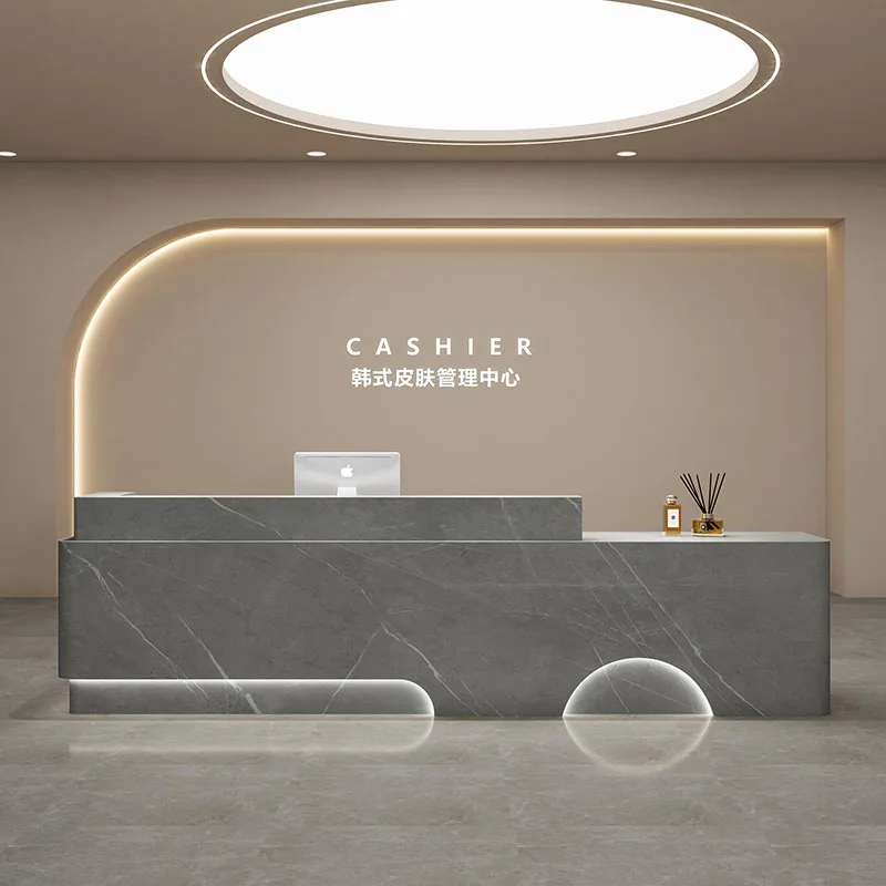 

Counter Front Reception Desk Office Cashier Cash Long Modern Bar Counter Shop Mostrador Tienda Hair Salon Furniture Beauty Salon