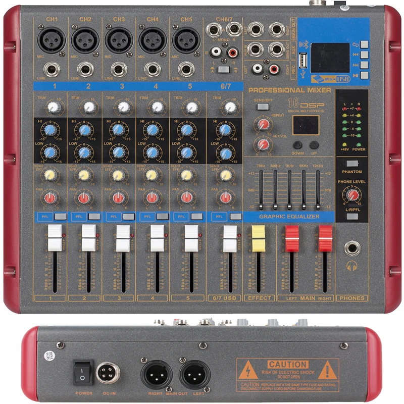 Professional QX9 9 Channel 9-Input Audio Mixer DSP Sound Effect Stereo Mixing Console 48V XLR For Microphone Conference Stage
Professional QX9 9 Channel 9-Input Audio Mixer DSP Sound Effect Stereo Mixing Console 48V XLR For Microphone Conference Stage