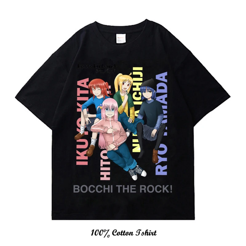BOCCHI THE ROCK Men Vintage Oversized Anime T Shirts for Women Short Sleeve Summer Streetwear Short Sleeve 100% Cotton T shirt
BOCCHI THE ROCK Men Vintage Oversized Anime T Shirts for Women Short Sleeve Summer Streetwear Short Sleeve 100% Cotton T shirt