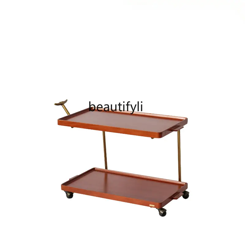 

Amber Medieval Trolley Lightweight Side Table Noble Multi-Purpose Dining Car Storage Coffee Table Small Table Side Table