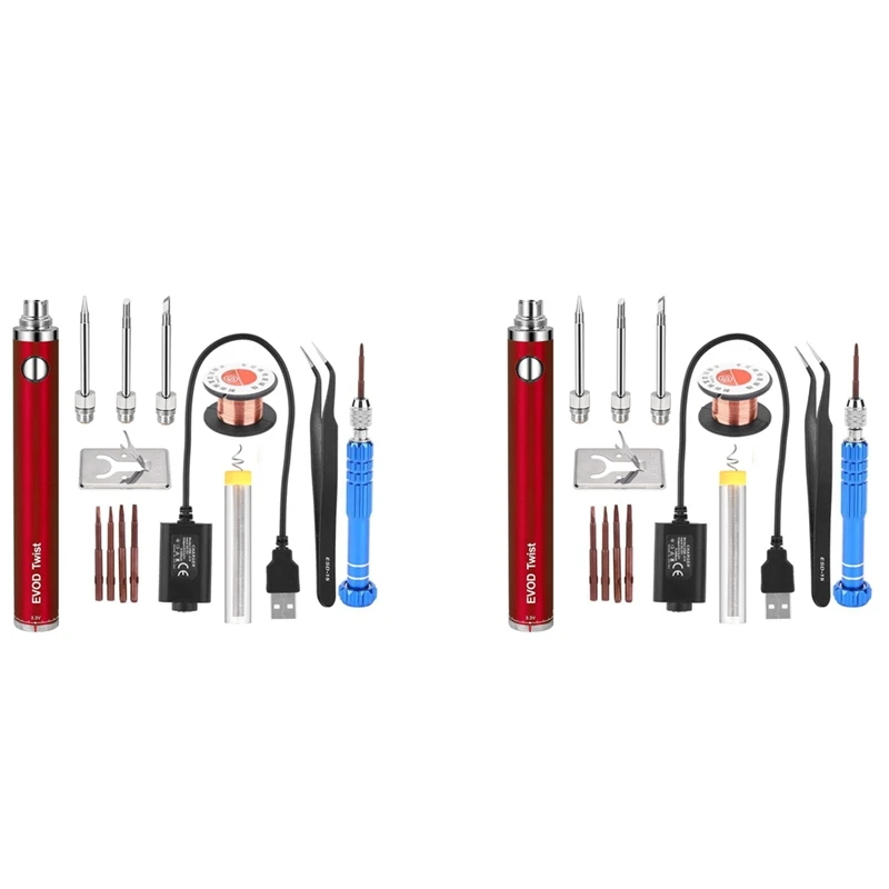 2X 5V 15W Battery Powered Soldering Iron With USB Charge Soldering Iron Soldering Wireless Charging Solder Iron-Red
2X 5V 15W Battery Powered Soldering Iron With USB Charge Soldering Iron Soldering Wireless Charging Solder Iron-Red
