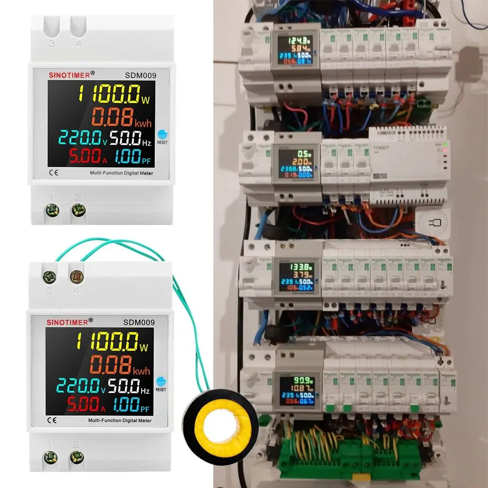 LCD Display AC 220V 110V 380V 100A Electric Energy kWh Meter Current Power Wattmeter Din Rail Digital Voltmeter Ammeter
LCD Display AC 220V 110V 380V 100A Electric Energy kWh Meter Current Power Wattmeter Din Rail Digital Voltmeter Ammeter