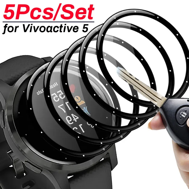5/1Pcs Full Cover Soft Glass Screen Protectors for Garmin Vivoactive 5 Sports Watch Waterproof Protective Cover Films Accessorie
5/1Pcs Full Cover Soft Glass Screen Protectors for Garmin Vivoactive 5 Sports Watch Waterproof Protective Cover Films Accessorie
