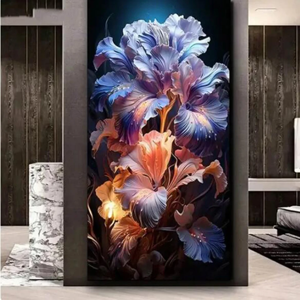 Large 5D Diy Diamond Art Fantasy Iris Flower Painting Stitch Kits Full Round Drills Mosaic Embroidery Rhinestone Picture G507
Large 5D Diy Diamond Art Fantasy Iris Flower Painting Stitch Kits Full Round Drills Mosaic Embroidery Rhinestone Picture G507