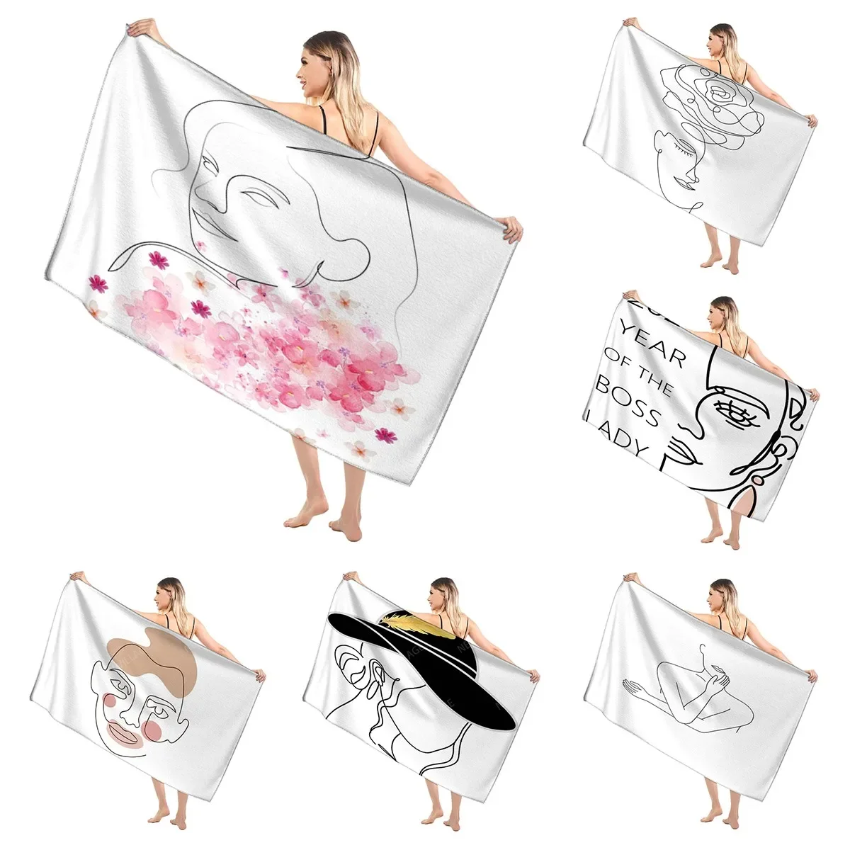 Home bath towels for the body towels Morandi lines and flowers bathroom quick drying microfiber beach towel large sports towel
Home bath towels for the body towels Morandi lines and flowers bathroom quick drying microfiber beach towel large sports towel