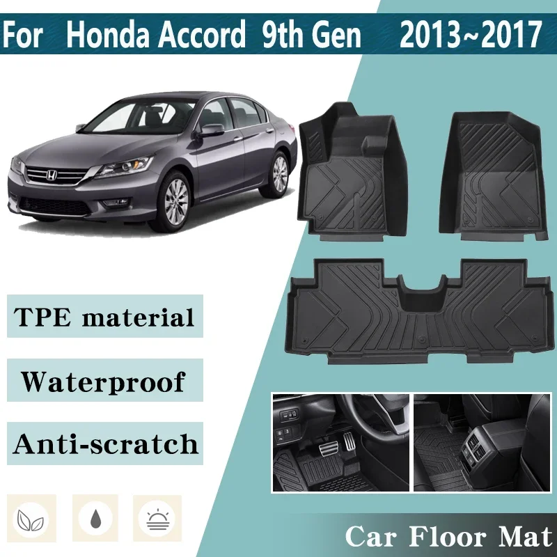 LHD Car Floor Mats for Honda Accord 9th Gen Accessories MK9 2013~2017 Car Floor Mat Foot Panel Line Carpet Pads Car Accessories
LHD Car Floor Mats for Honda Accord 9th Gen Accessories MK9 2013~2017 Car Floor Mat Foot Panel Line Carpet Pads Car Accessories