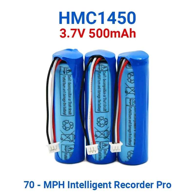 

For 70mai dash cam pro professional accessories 3.7v lithium battery hmc1450, car dvr special car recorder lithium battery500mah
