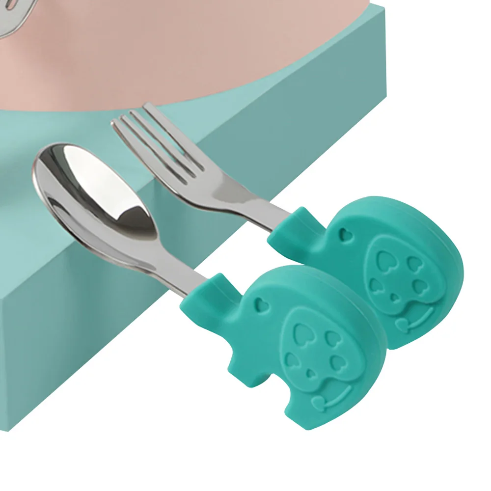 Kids Tableware Baby Feeding Spoon Children's Cutlery Set Silicone Elephant Training Spoon Table Forks for Toddler Baby Gadgets
Kids Tableware Baby Feeding Spoon Children's Cutlery Set Silicone Elephant Training Spoon Table Forks for Toddler Baby Gadgets