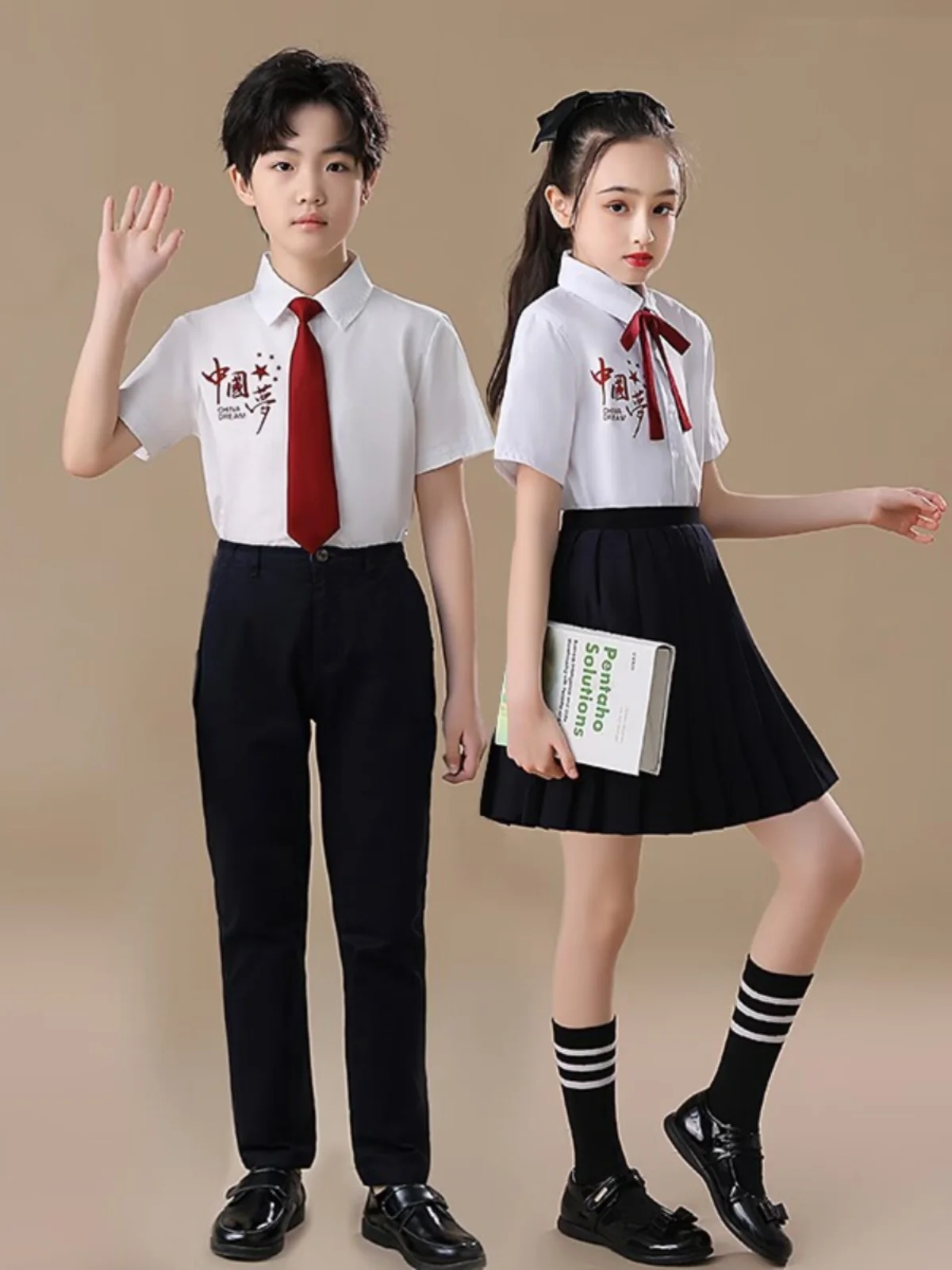 Children's choir costumes, performance costumes, red recitation costumes for primary and secondary school students,
Children's choir costumes, performance costumes, red recitation costumes for primary and secondary school students,