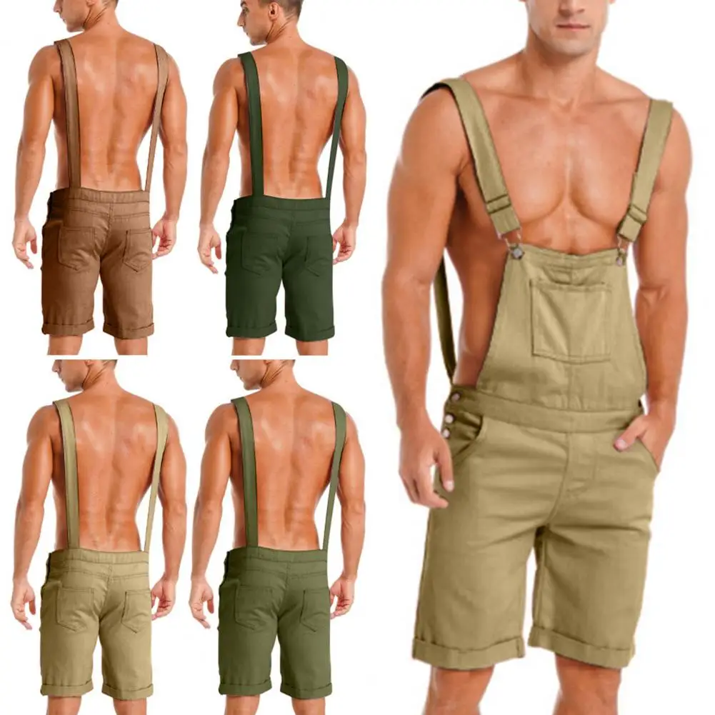 Men Overalls Multiple Pockets Adjustable Strap Vintage Jumpsuits Loose Cargo Romper Shorts Casual Sport Pants Work Clothing 
Men Overalls Multiple Pockets Adjustable Strap Vintage Jumpsuits Loose Cargo Romper Shorts Casual Sport Pants Work Clothing