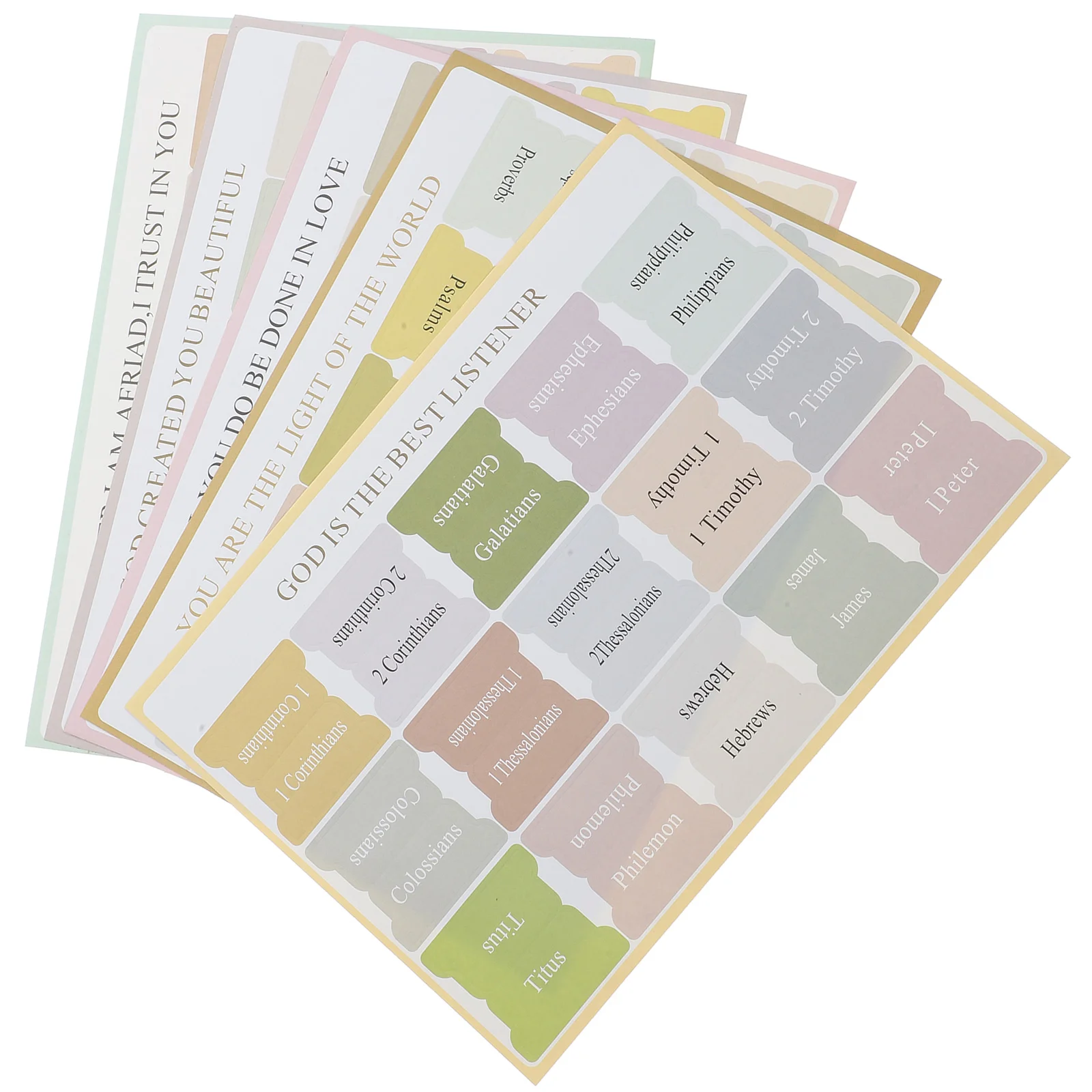 

5 Sets Labels Bible Index Tags Sticky Notes Tabs Highlight Reading Adhesive Markers Portable Strips