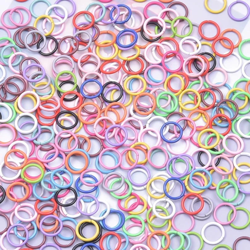 

Wholesale Random Mix Color Jump Rings Connectors For Jewelry Making Supplies Metal Split Ring Findings DIY Accessories Materials