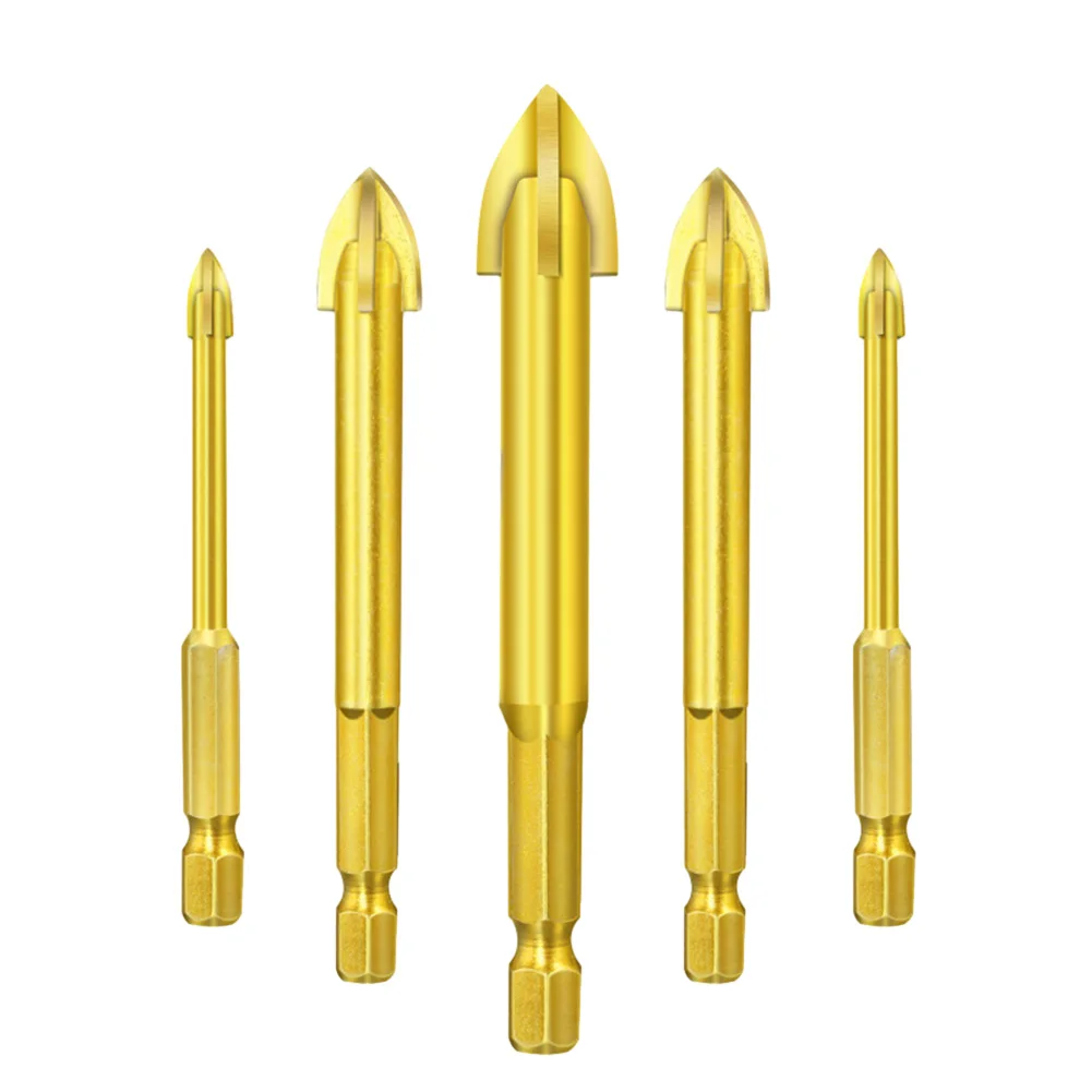 5pcs Drill Bit Cross Head Tip 3/4/5/6/7mm Efficient Universal Multifunctional Bit For Ceramic Tile Marble Glass Drilling Tool
5pcs Drill Bit Cross Head Tip 3/4/5/6/7mm Efficient Universal Multifunctional Bit For Ceramic Tile Marble Glass Drilling Tool