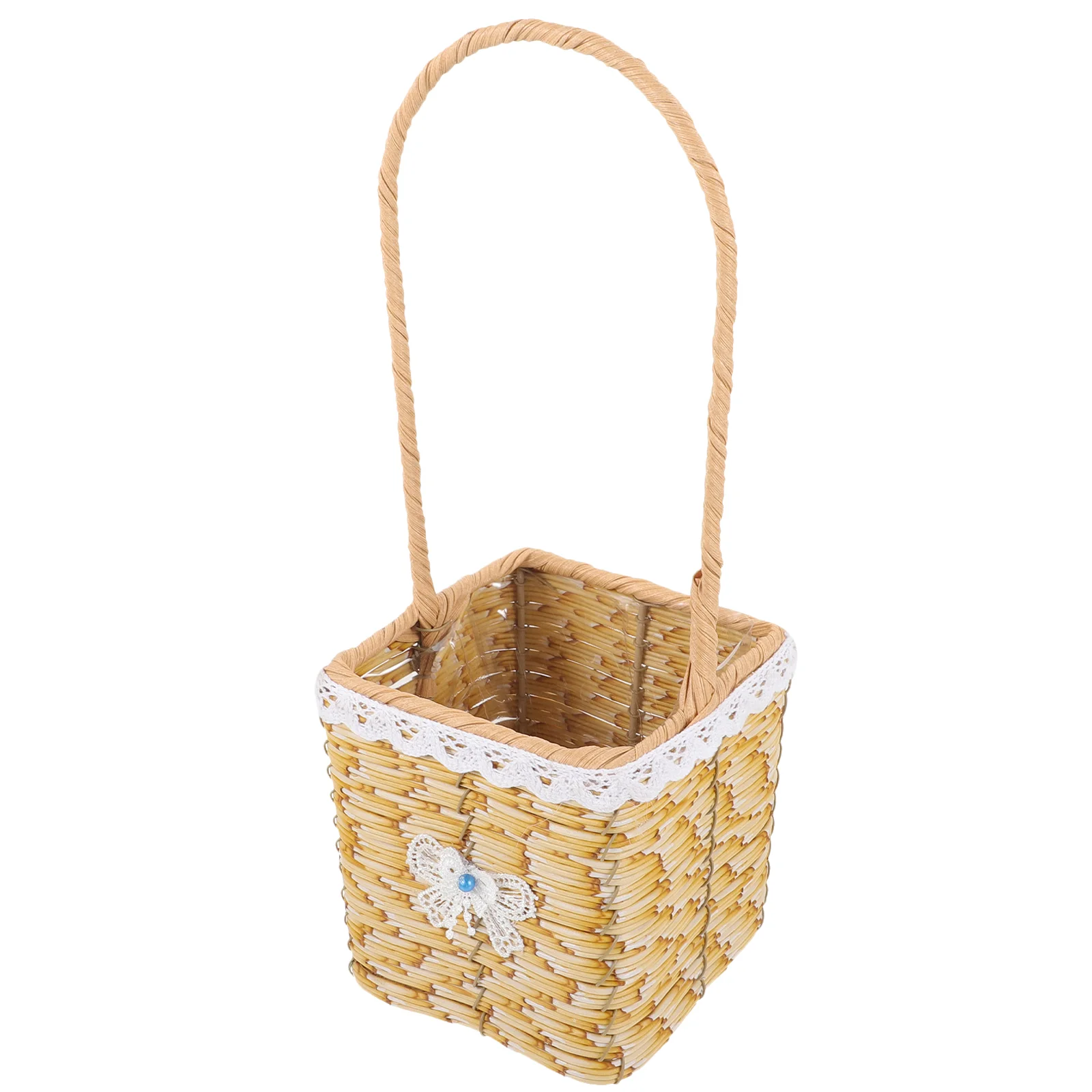 Decorative Woven Basket Wicker Storage Basket Gift Storage Basket Handheld Flower Basket
Decorative Woven Basket Wicker Storage Basket Gift Storage Basket Handheld Flower Basket