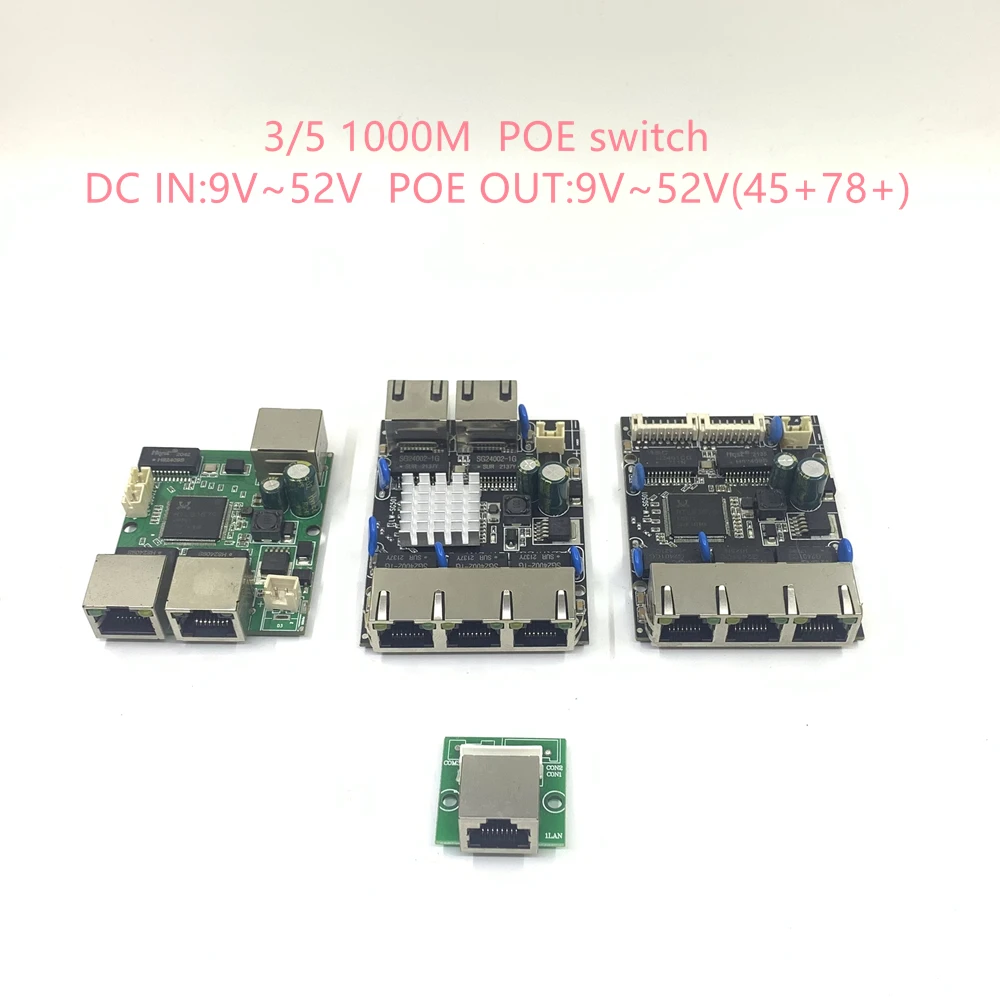 3 poe switch 10/100/1000M 5 port gigabit Ethernet switch integrated module DC12V18V24V36V48V poe 12V24V36V48V 5 port 1000M poe
3 poe switch 10/100/1000M 5 port gigabit Ethernet switch integrated module DC12V18V24V36V48V poe 12V24V36V48V 5 port 1000M poe